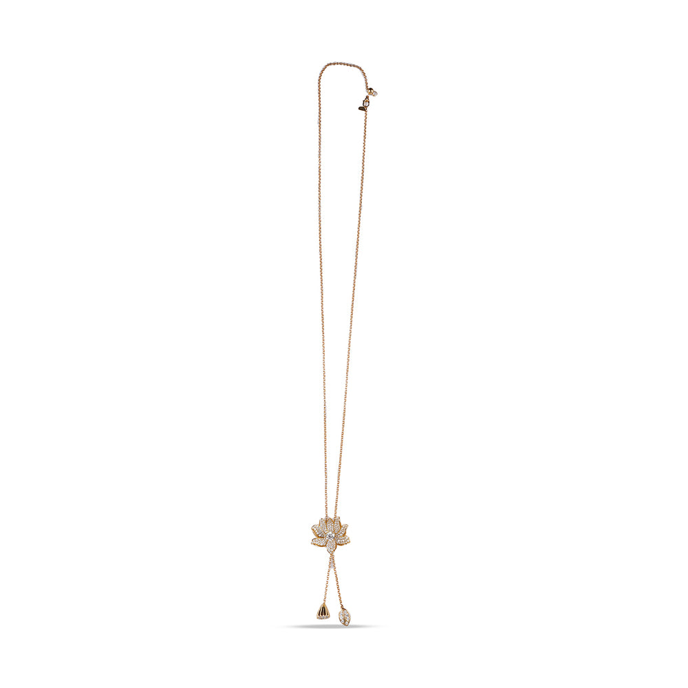 Elva Lotus Pendant Necklace