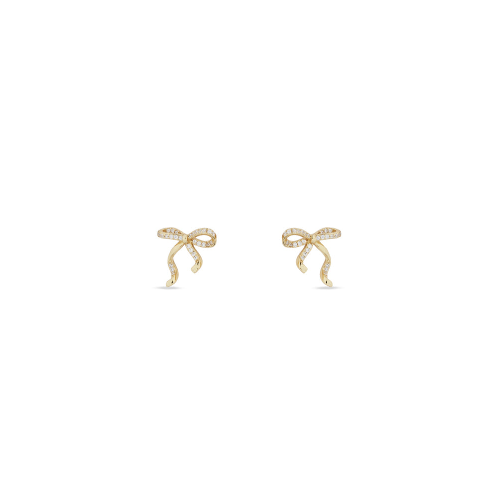 18K Gold Vermeil Cora Bow Studs