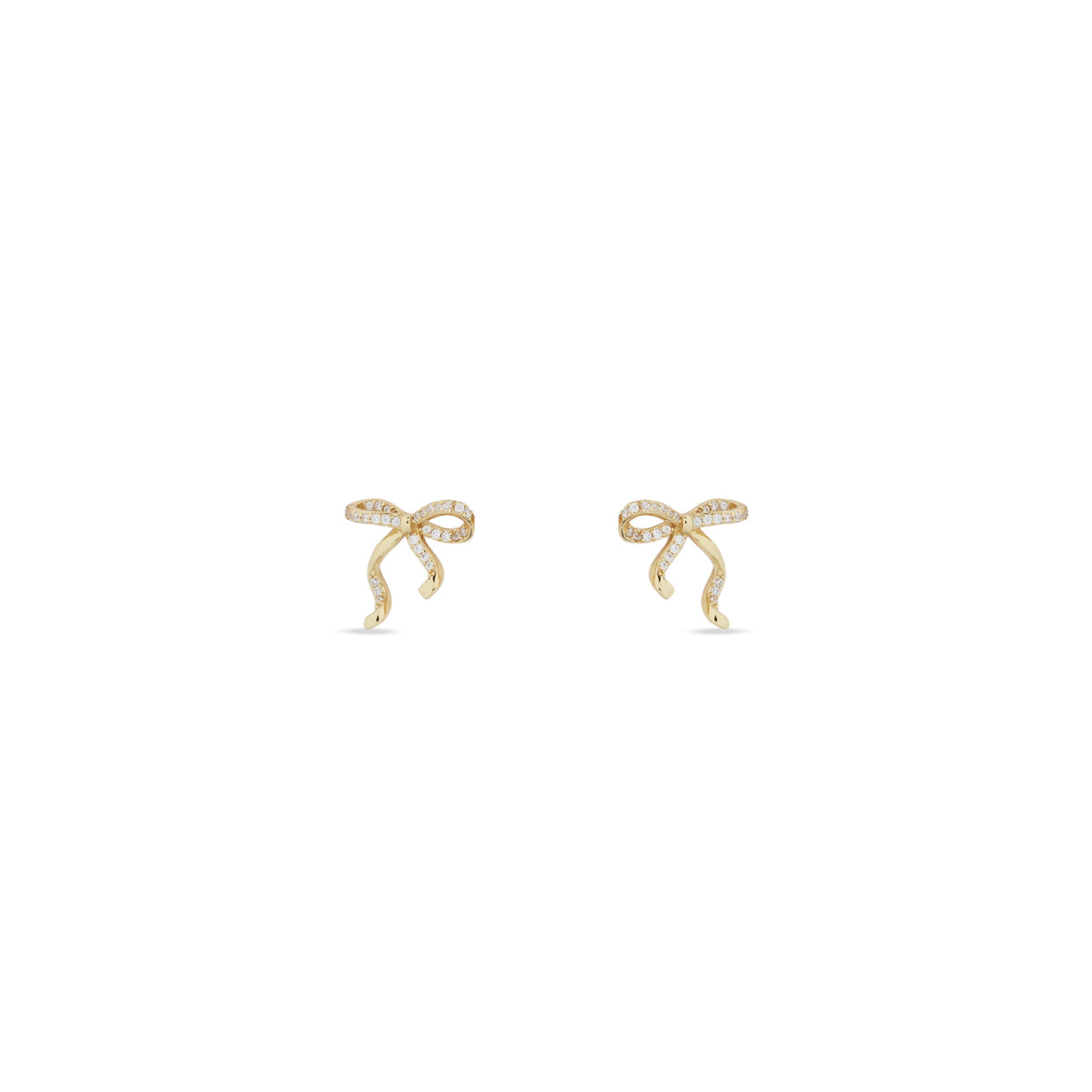 18K Gold Vermeil Cora Bow Studs