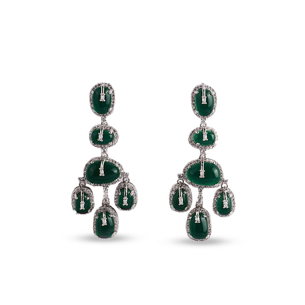 Éclat Emerald Drop Earrings