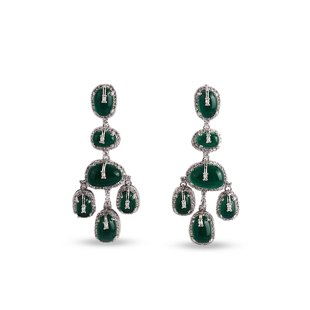 Éclat Emerald Drop Earrings
