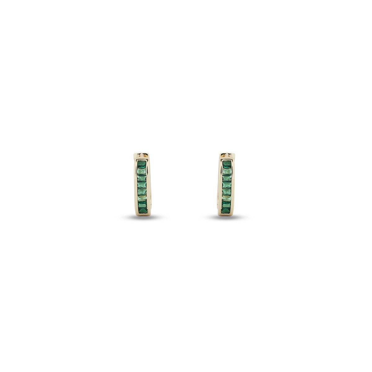 Verdelle Emerald Hoop Earrings