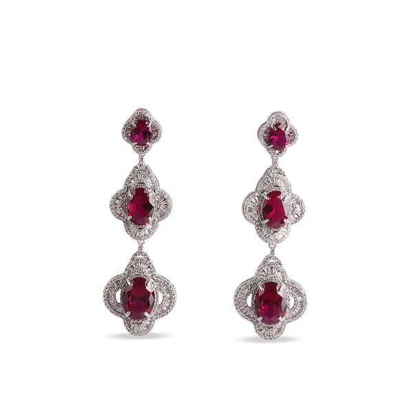 The Crimson Waters Drop Earrings