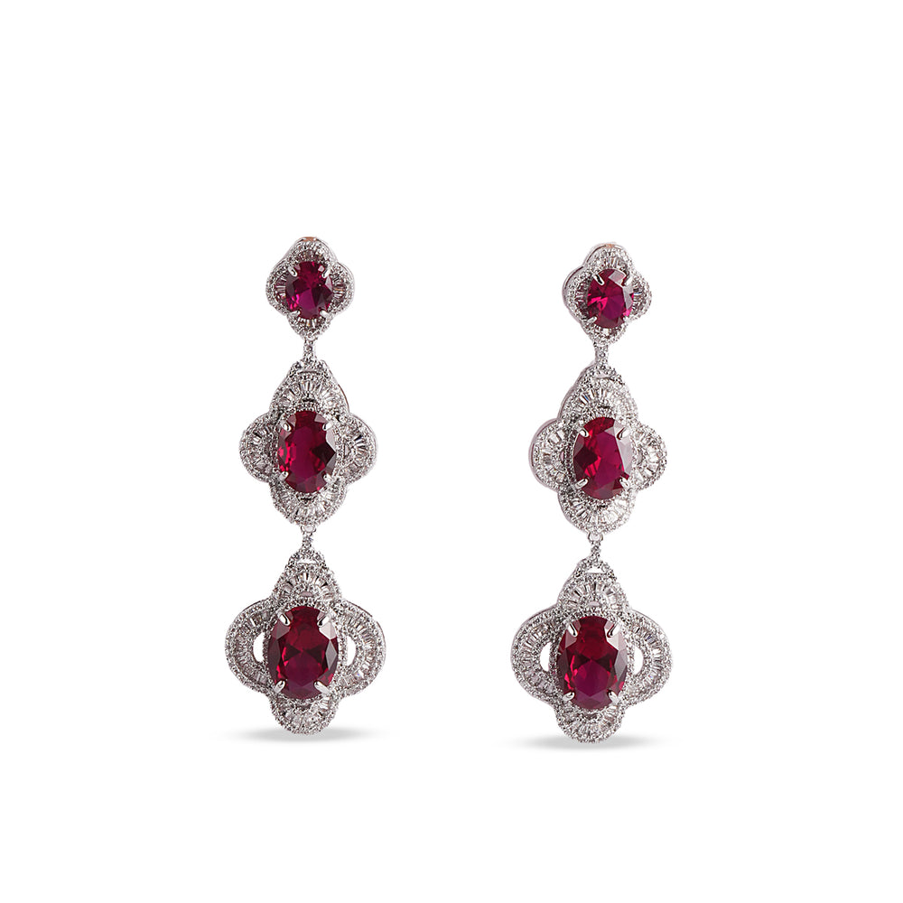 The Crimson Waters Drop Earrings