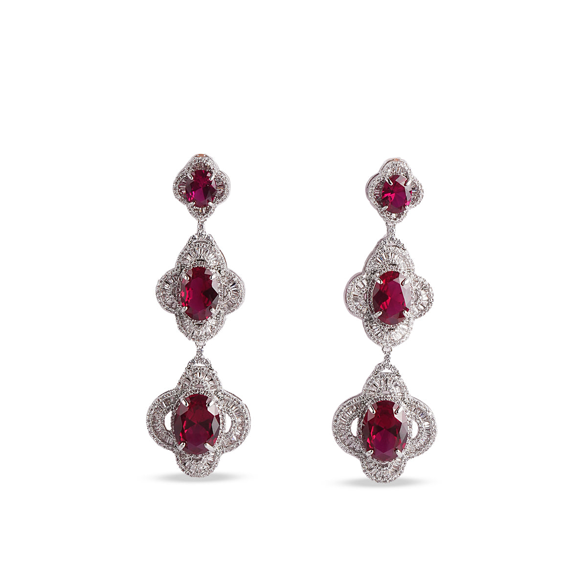The Crimson Waters Drop Earrings