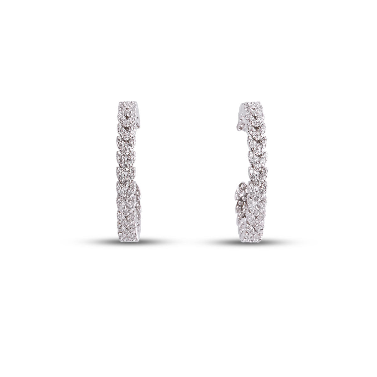 Moonlit Hoops  Silver