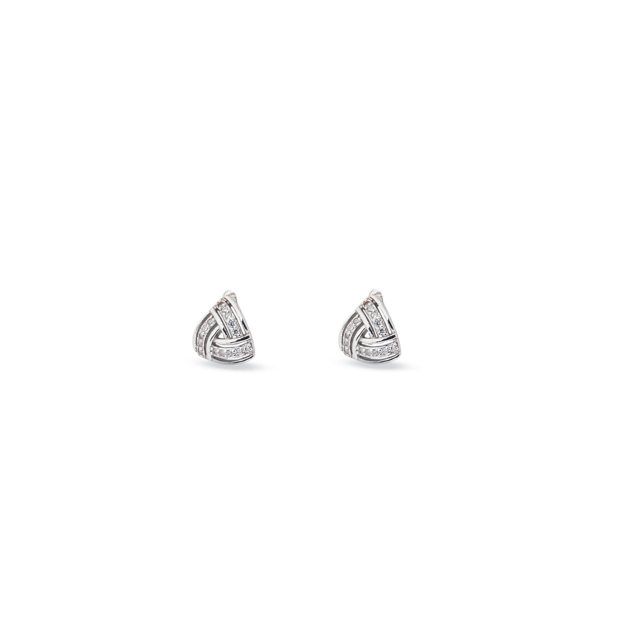 Sterling Silver Celeste Knot Earrings
