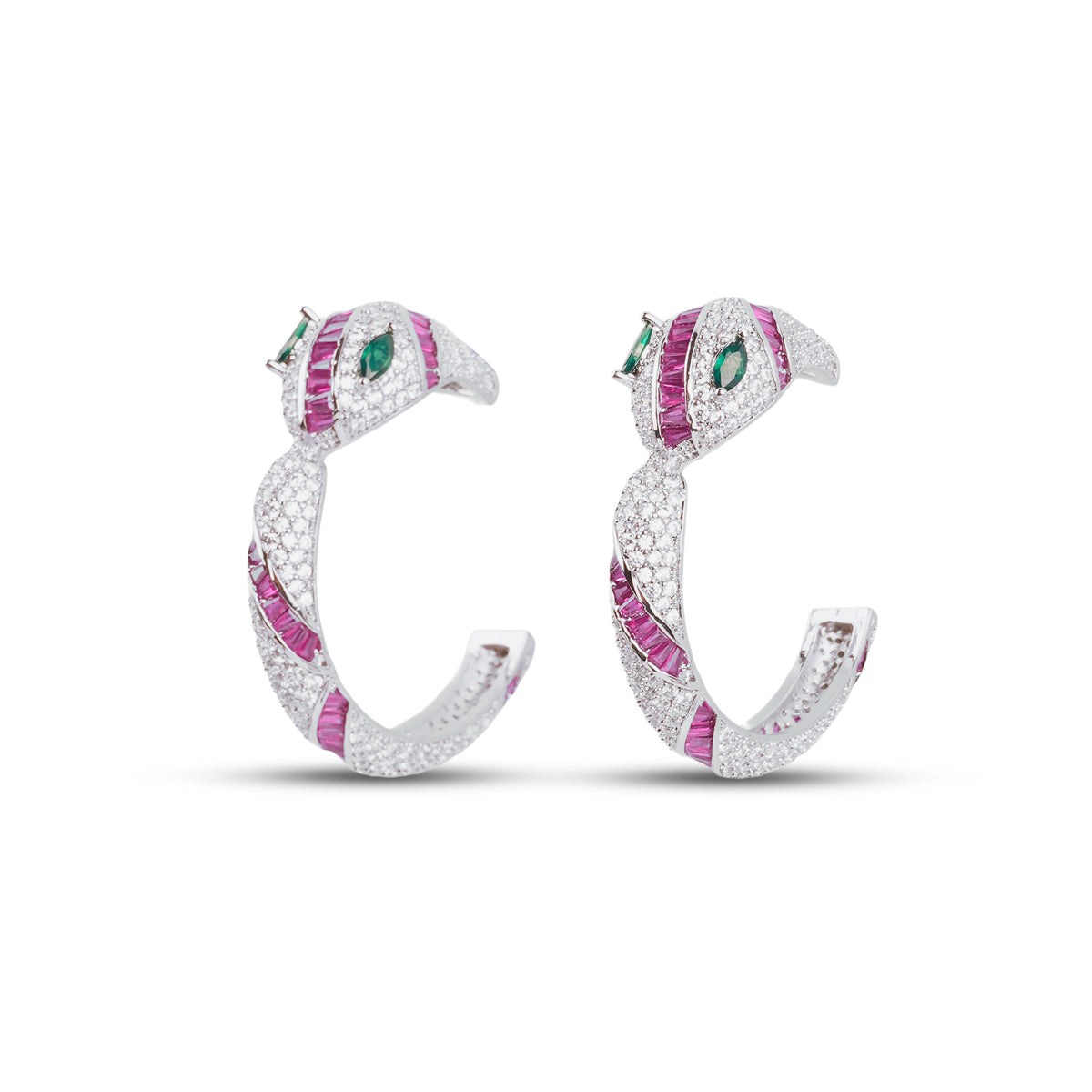 Eleanor Serpenti Earrings - Ruby