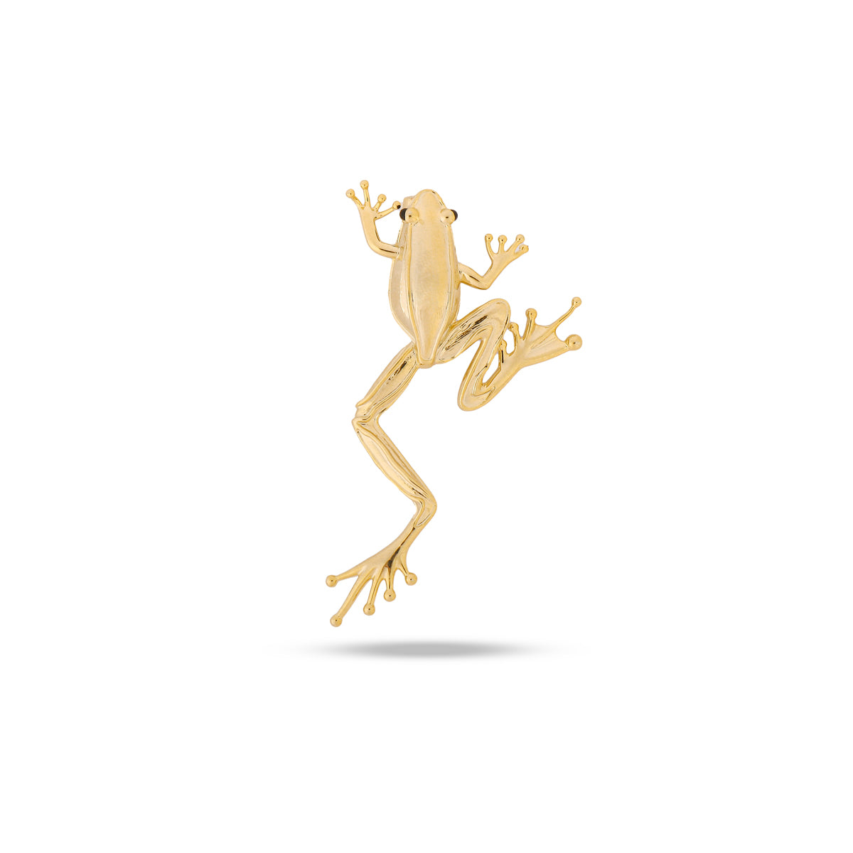 Grenouille Brooch - 14K Gold