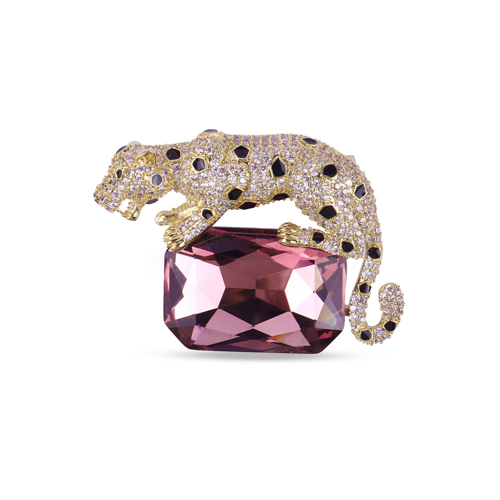 Panthère Rosée Brooch
