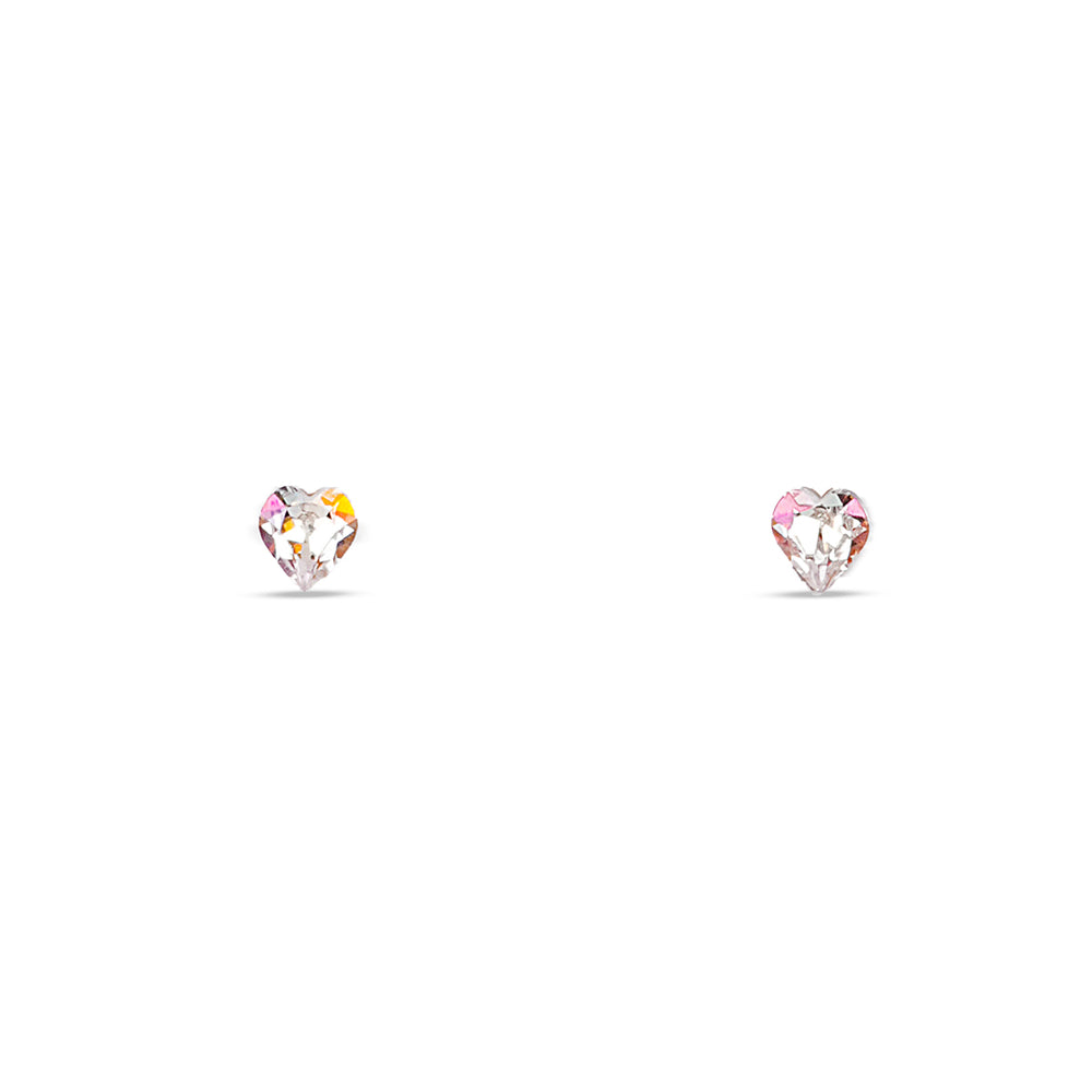 Calla Heart Earrings in Gold