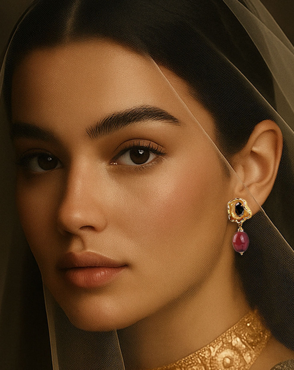 Isabella Flower Drop Earrings