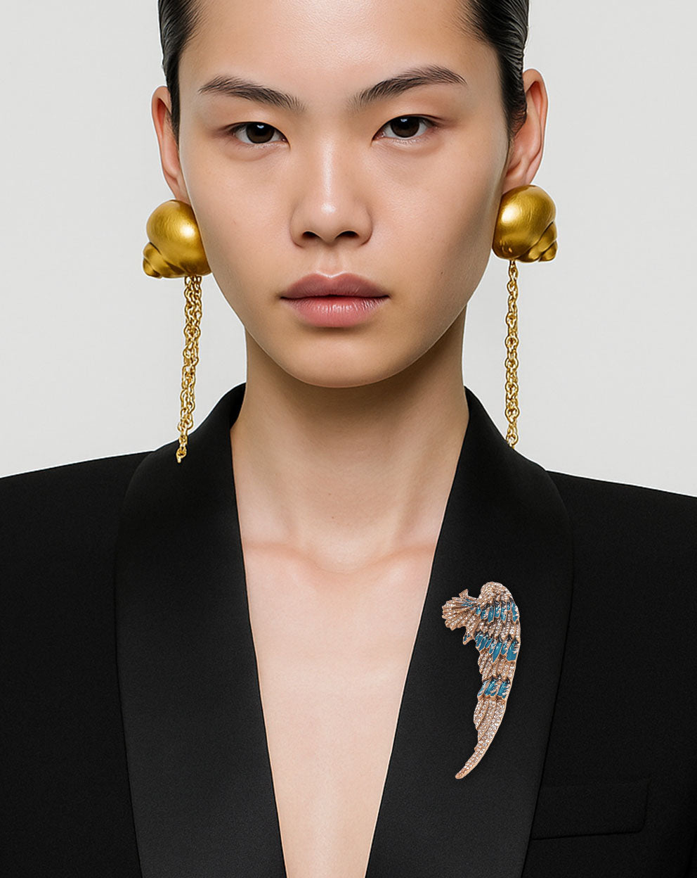 Wings of paradise brooch