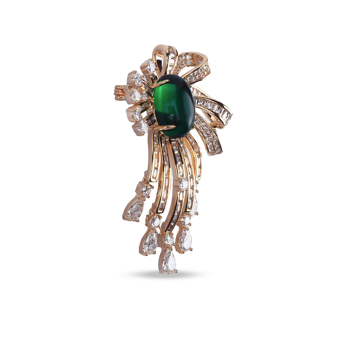 Emerald Bloom Brooch