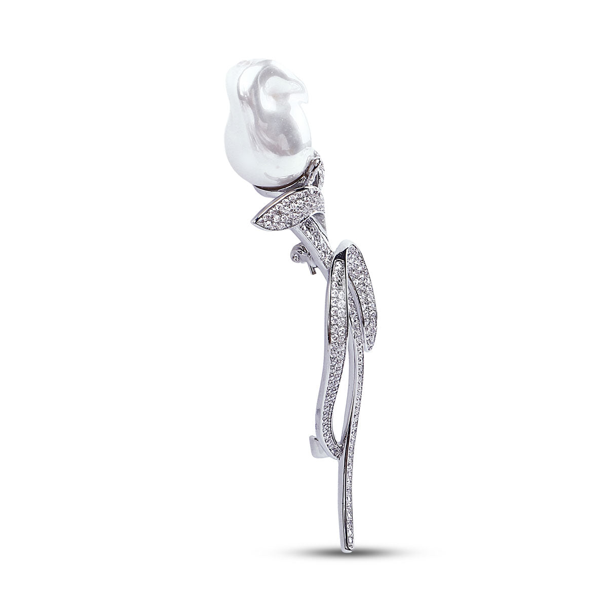 Sépal Pearl Brooch 925 Silver