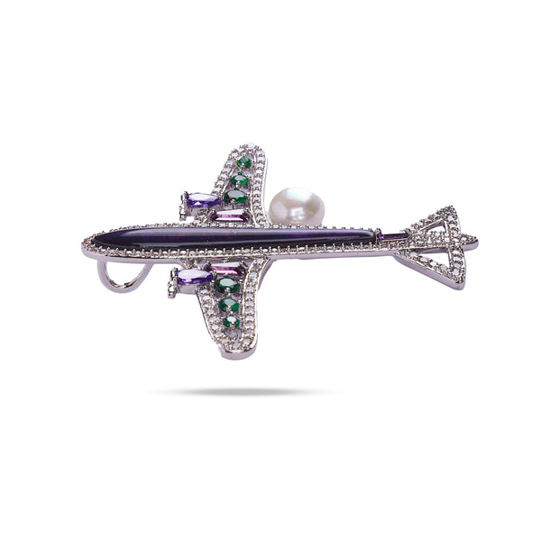 Ailes d’Azur Brooch