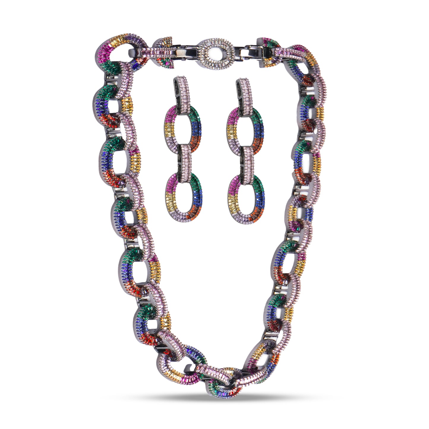 Miraan Necklace Set (With Earrings)