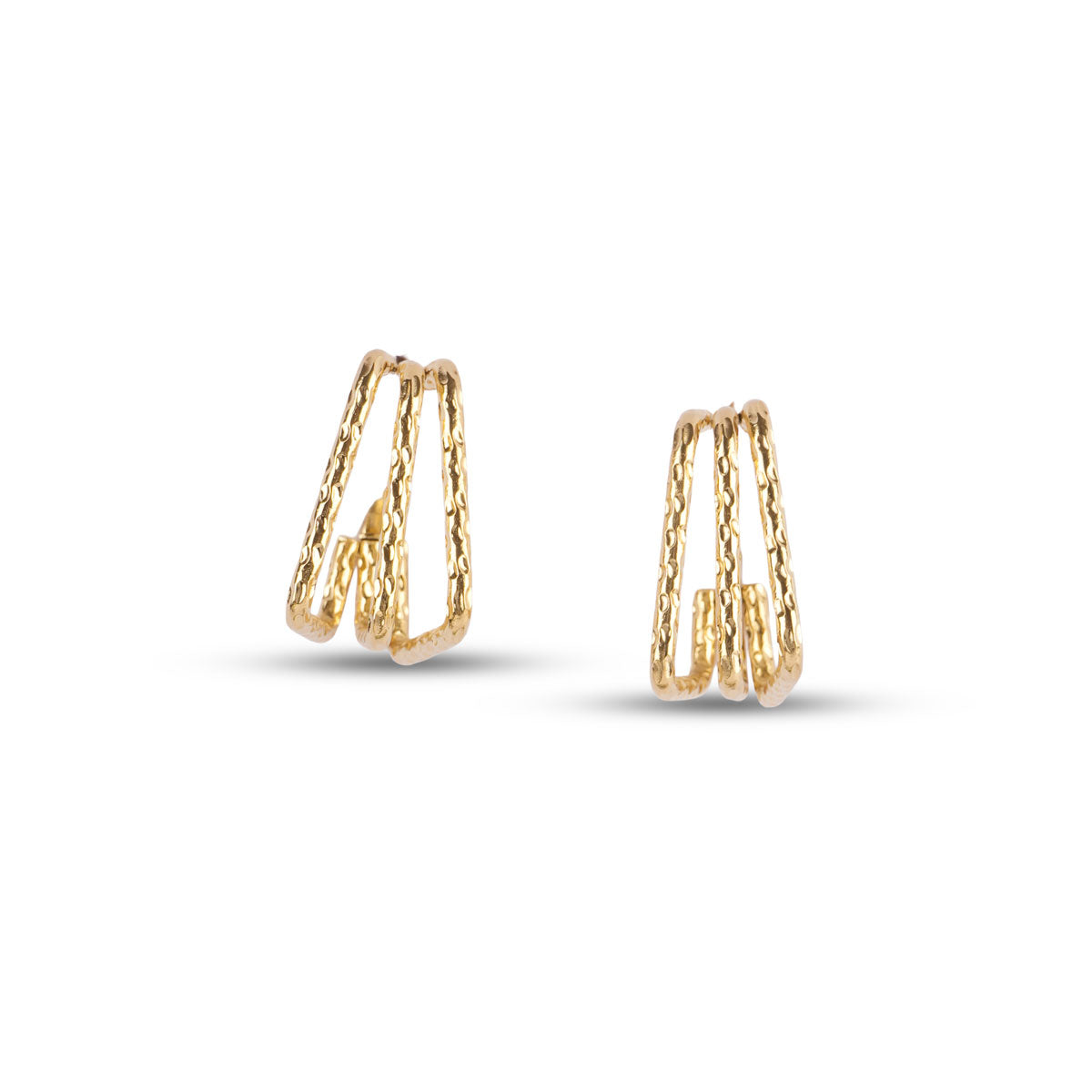 Runway Gold Hoop Earrings