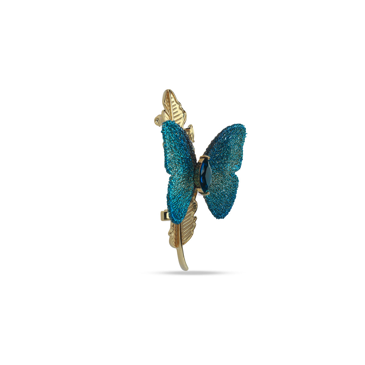 Azur Plume Brooch