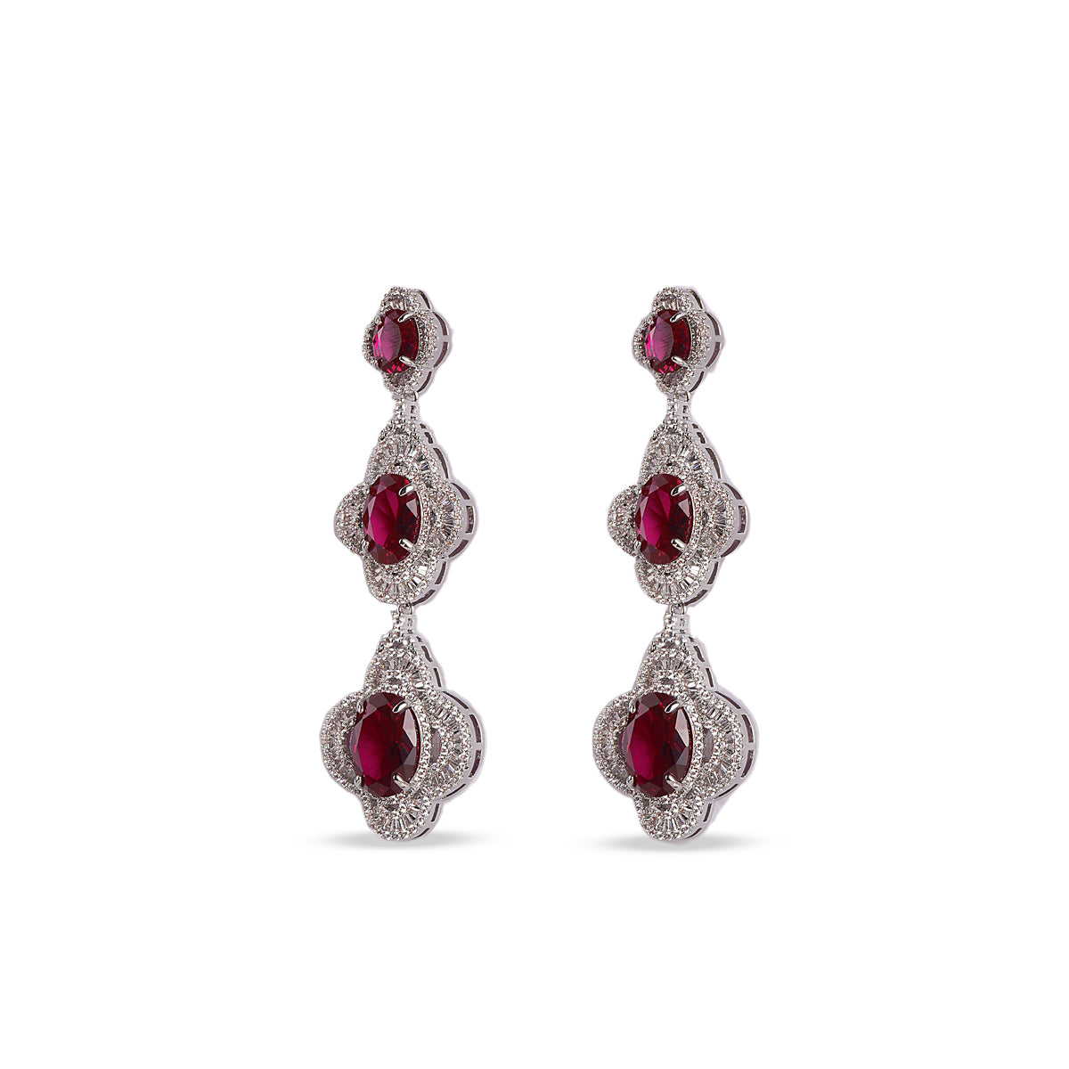 The Crimson Waters Drop Earrings