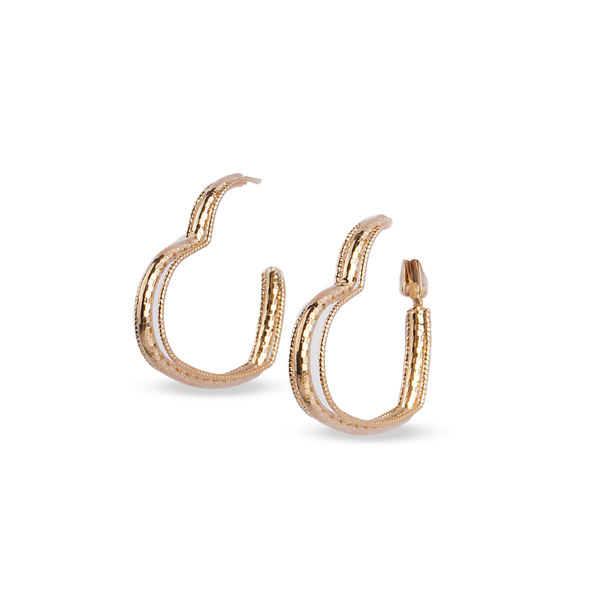 Briar Hoop Earrings - Gold