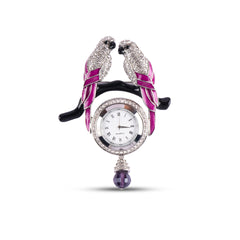 Defience Brooch in Red