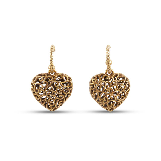 Cleopatra Heart Earrings