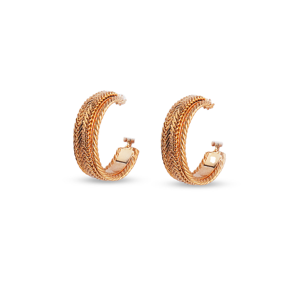 Luna Gold Hoop Earrings