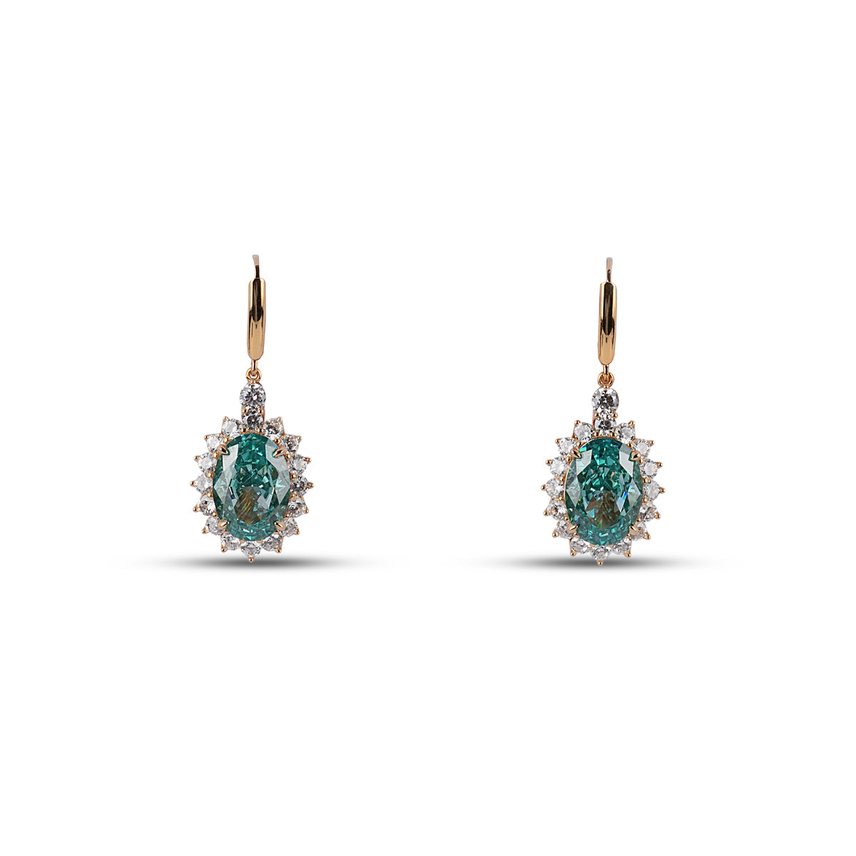 Lumi Drop Earrings in Blue Topaz in 925 Silver