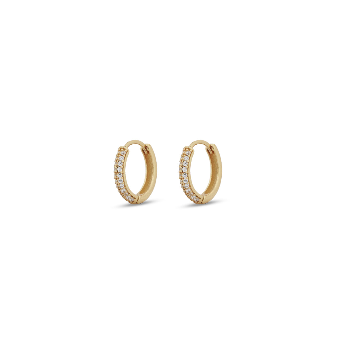 18K Huggie Earrings