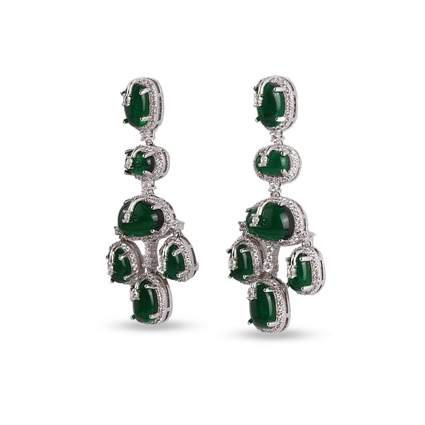 Éclat Emerald Drop Earrings