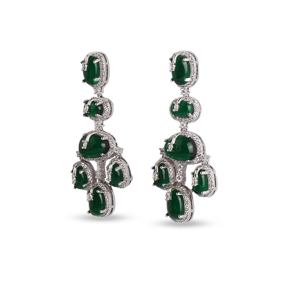 Éclat Emerald Drop Earrings