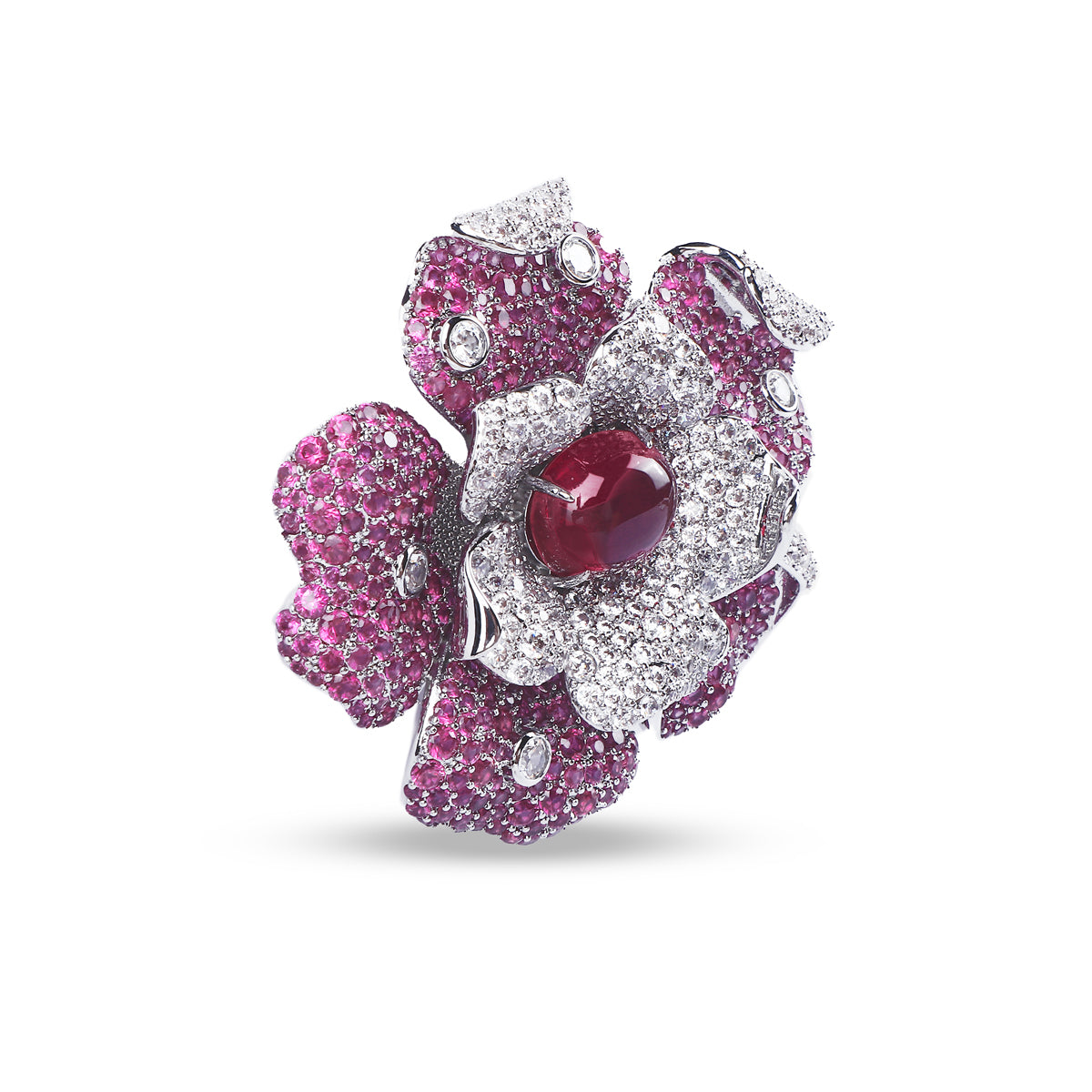 Crimson Ruby Brooch