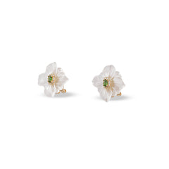 Aurelia Green Garnet Earrings