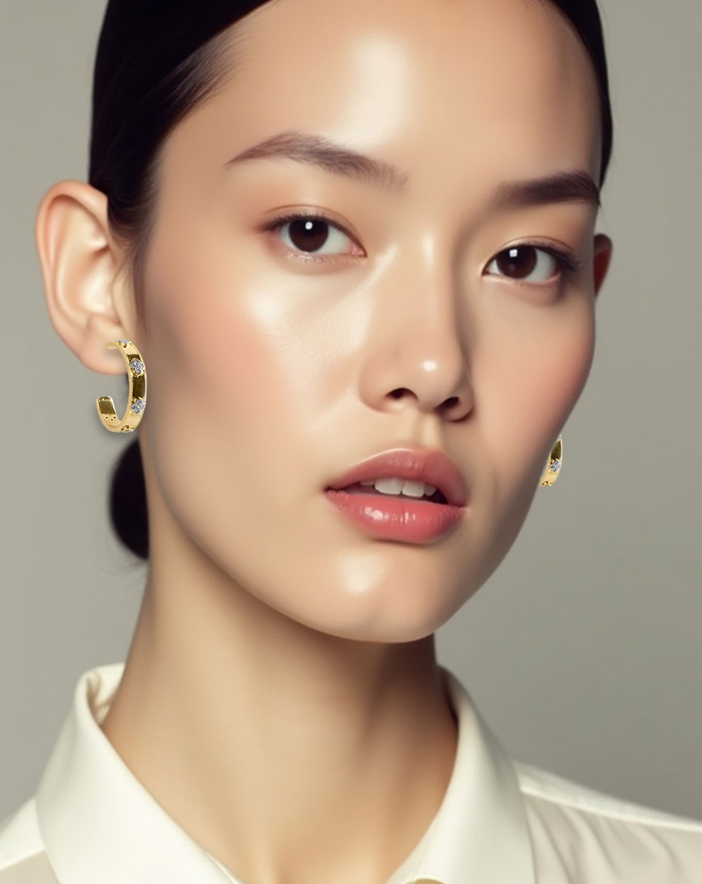 Lovegirl Hoop Earrings - Gold