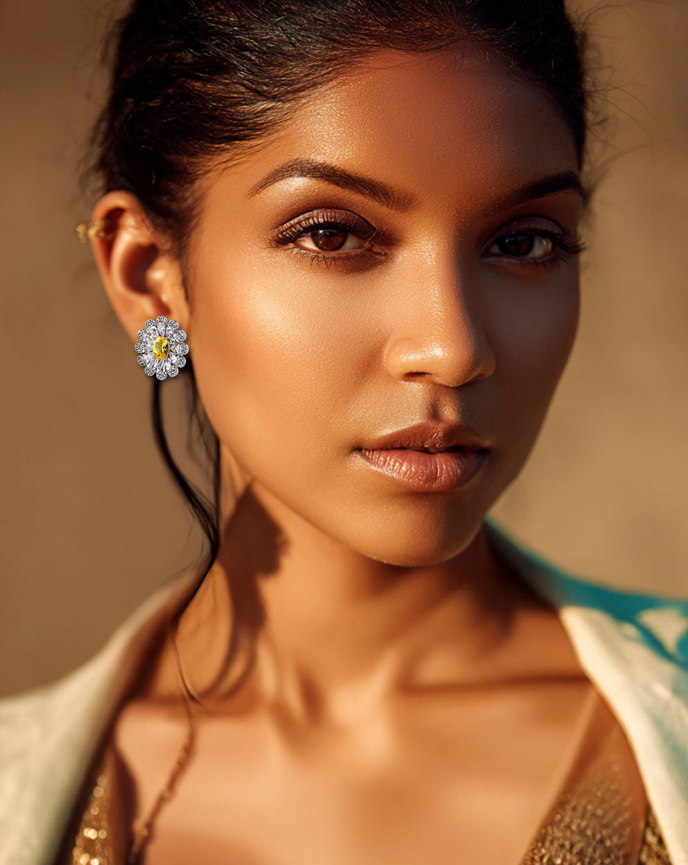 Rosette Earrings