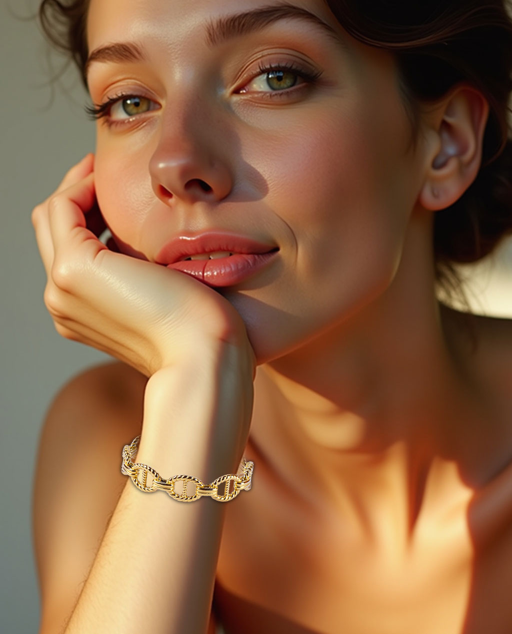 Marcia Link Cuff - Gold