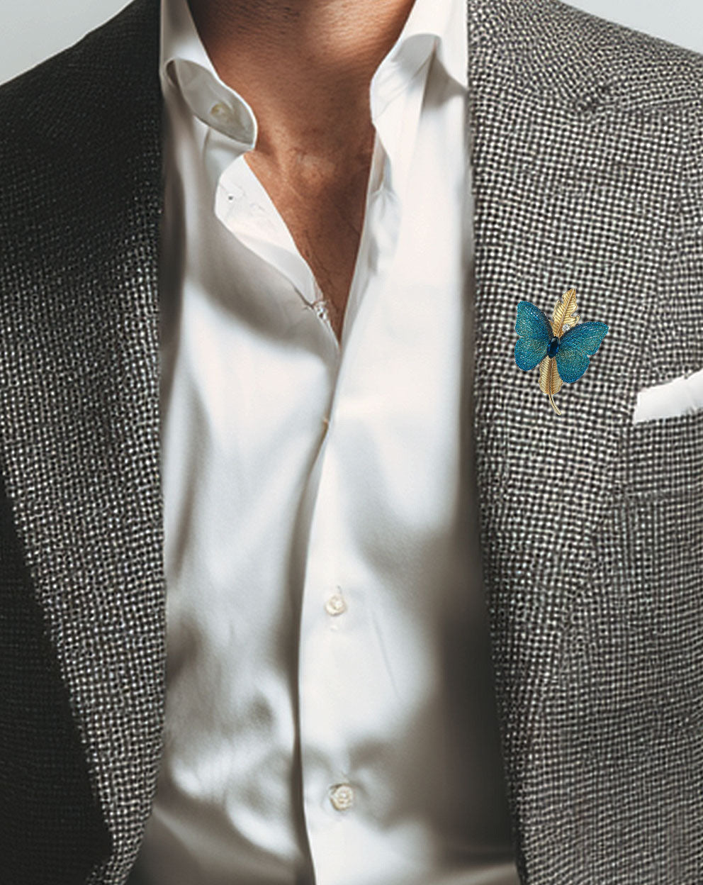 Azur Plume Brooch