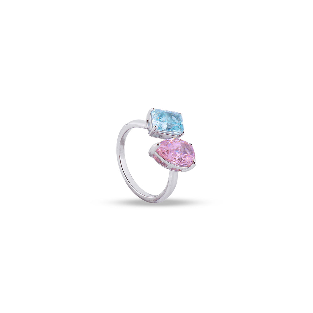 Verona Ring in Pink Topaz
