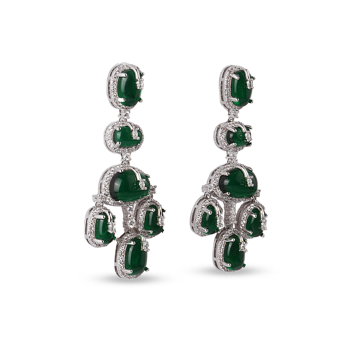 Éclat Emerald Drop Earrings