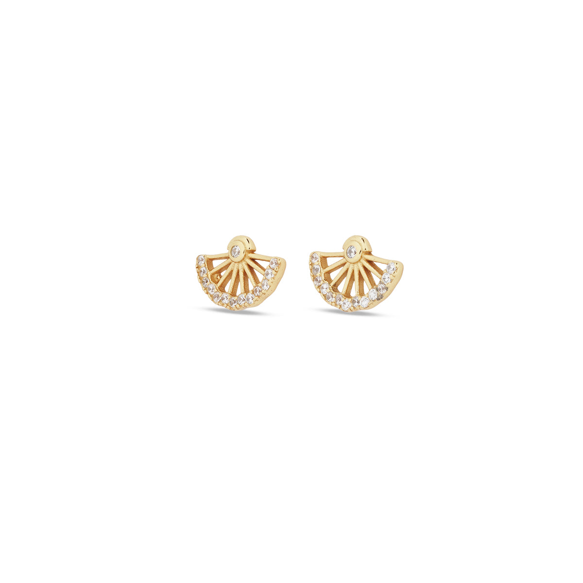 18K Vermeil Solara Fan Studs