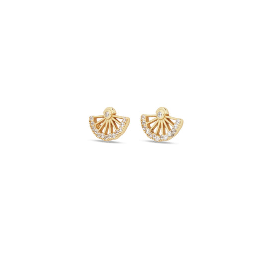 18K Vermeil Solara Fan Studs