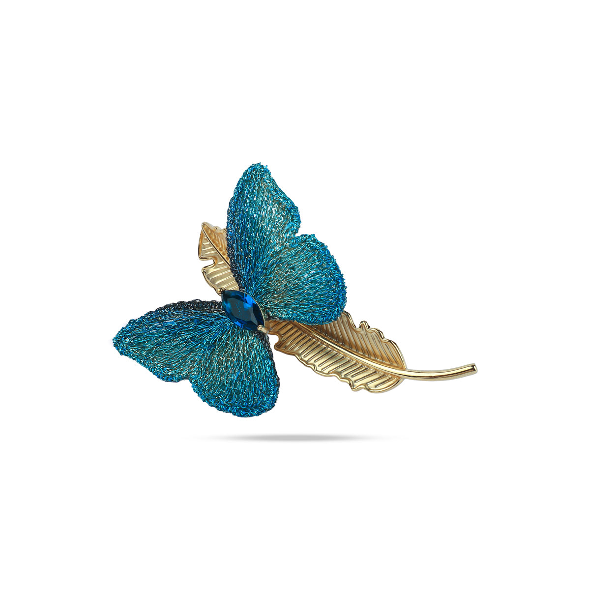 Azur Plume Brooch