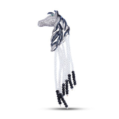 Maharaj Brooch in Diamond Pave Crystal