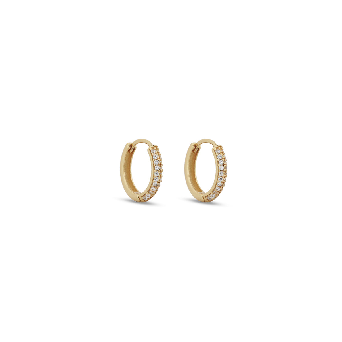 18K Huggie Earrings