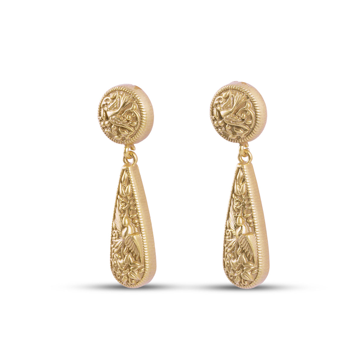 Moonara Earrings in Gold