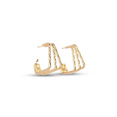 Runway Gold Hoop Earrings