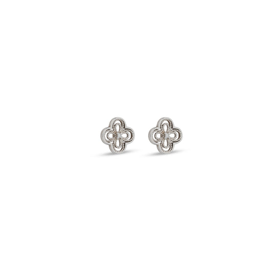 Sterling Silver Clover Earrings