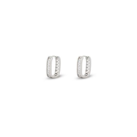 Lumière Crystal Hoop Earrings