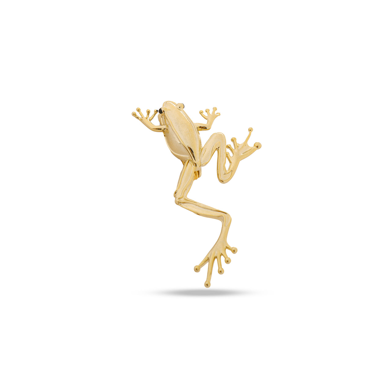 Grenouille Brooch - 14K Gold